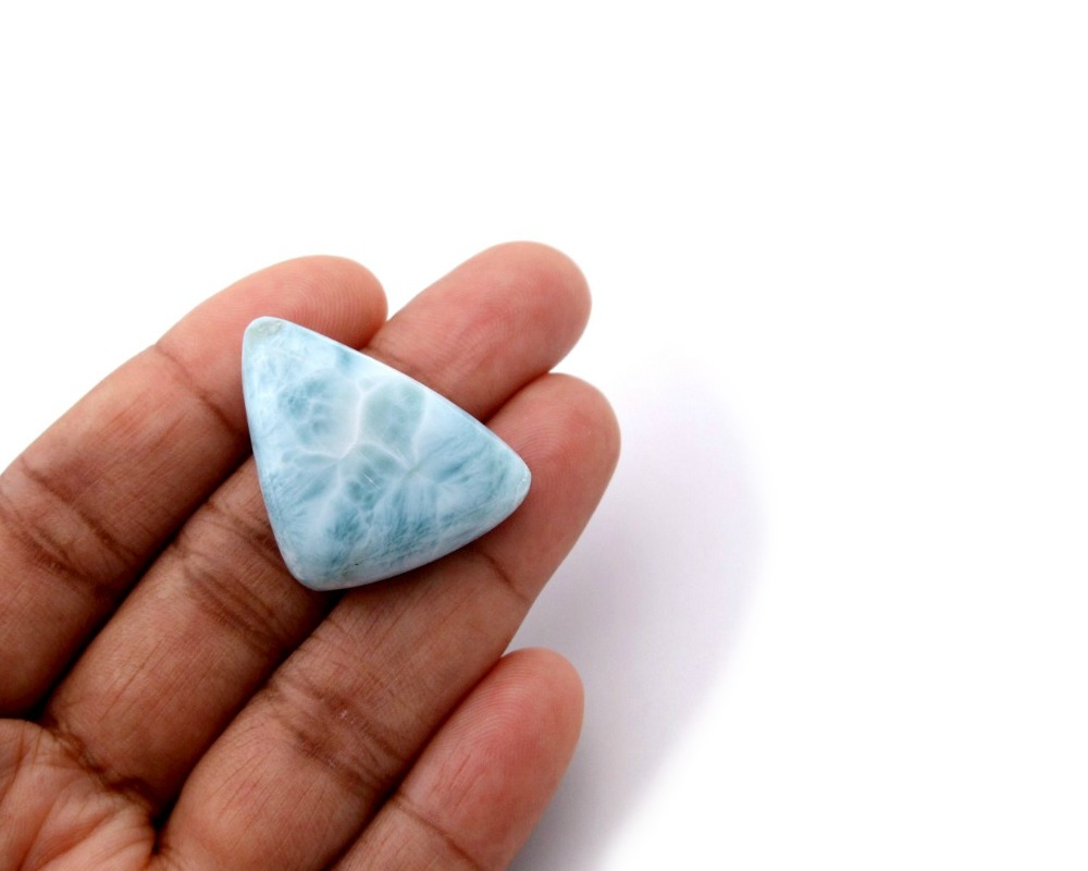 Genuine Larimar Gemstone Aquamarine Cabochon Terlis Designs