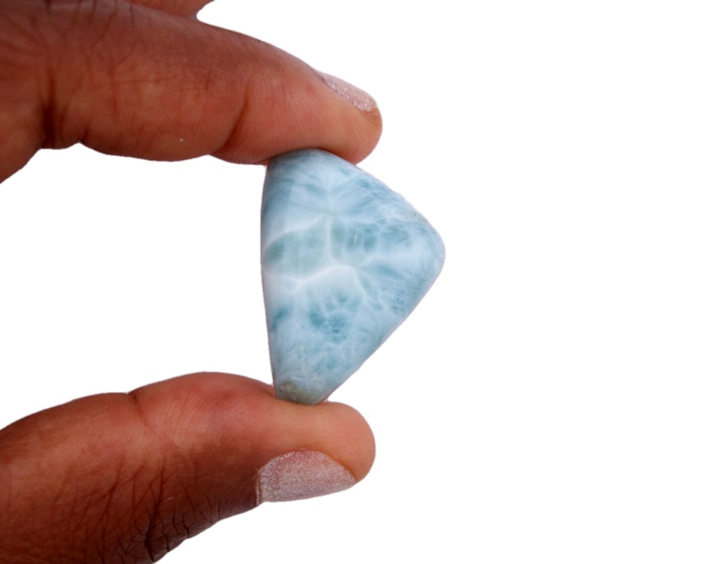 Genuine Larimar Gemstone Aquamarine Cabochon Terlis Designs