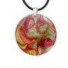 Resin pendant necklace bridesmaid gift, wearable art pendant