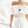 Resin pendant necklace bridesmaid gift, wearable art pendant - Image 6