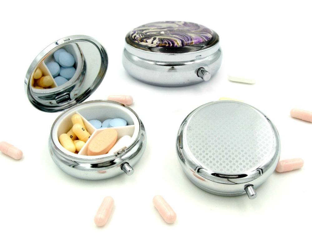 Small Pill Organizer 2 Pack, 8 Compartments Large India | Ubuy