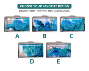 Business Card Holder Owner Gift Bus69 5 Variations Image Showing The Design(S) You Can Choose From. Created By Terlis Designs.