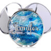 Compact mirror travel gift, front view to show the design details. Item SKU - comp443c, by terlis designs.