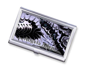 Credit Card Case New Job Gift Bus187 - Main Image, Front View To Show The Design Details. Created By Terlis Designs.