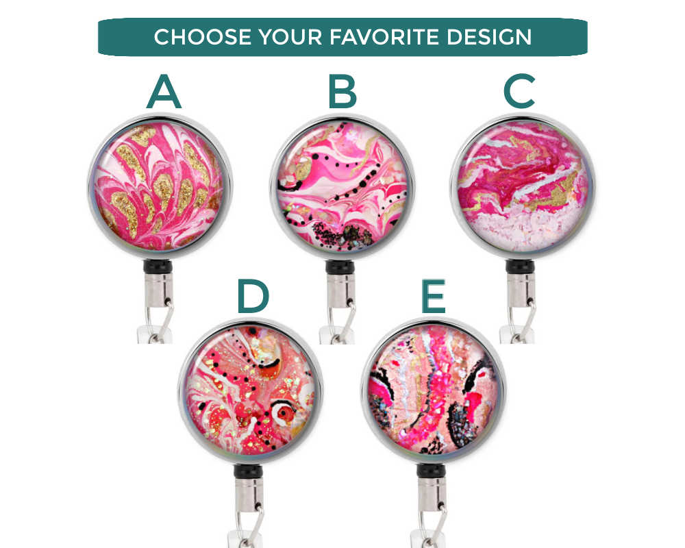 Custom Name Badge Reel Personalized Retractabel Name Tag Holder