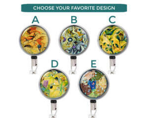 Medical Badge Holder - Badr172 Variations Image Showing The Design(S) You Can Choose From. Created By Terlis Designs.