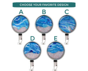 Medical Badge Reel - Badr444 Image Showing The Design(S) You Can Choose From. Created By Terlis Designs.