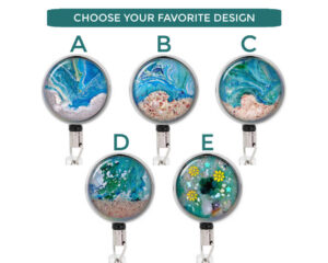 Nurse Pediatrics Badge Holder - Badr110 Variations Image Showing The Design(S) You Can Choose From. Created By Terlis Designs.