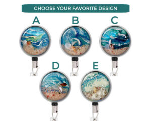 Nursing Badge Holder - Badr152 Variations Image Showing The Design(S) You Can Choose From. Created By Terlis Designs.