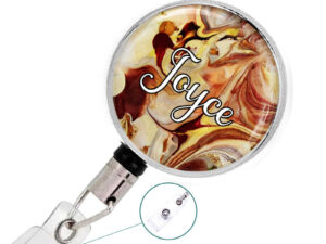 Nursing Badge Reel - Badr393 A, Front View To Show The Design Details. Created By Terlis Designs.