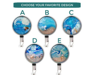 Nursing Key Holder - Badr75 Variations Image Showing The Design(S) You Can Choose From. Created By Terlis Designs.