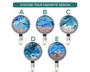 Ocean Teacher Badge Reel - Badr382 Image Showing The Design(S) You Can Choose From. Created By Terlis Designs.