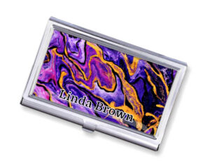 Pocket Business Card Case Bus27 - Main Image, Front View To Show The Design Details. Created By Terlis Designs.
