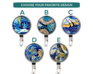 Retractable Badge Holder - Badr95 Variations Image Showing The Design(S) You Can Choose From. Created By Terlis Designs.