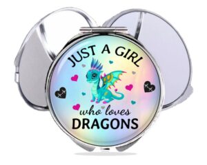 just a girl who loves turtles compact mirror, item sku - COMP423 D, variation images showing a sample of the design.