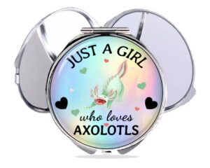 just a girl who loves turtles compact mirror, item sku - COMP423 B, variation images showing a sample of the design.