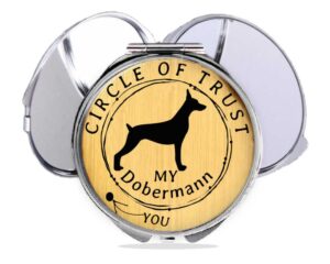 Circle of Trust compact mirror, item sku - COMP446 bronze, variation images showing a sample of the design.