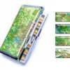 Birth Control Pill Case - PILB162 - main image, front view to show the design details, by terlis designs.