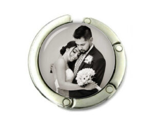 Custom Photo purse hook for table, item sku PURH481, front view to show the design details, by terlis designs.
