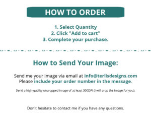 Custom photo Item - How to send your image instructions.