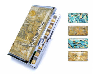 Weekly Pill Holder - PILB7 - main image, front view to show the design details, by terlis designs.