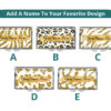 Custom Name Birth Control pill dispenser - PILB452, front view to show the design choices with an option to personalize with a name.
