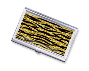 Custom Name business card case - BUS450E - Variation Image, front view to show the design details, by terlis designs.
