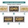 Custom Name business card holder - BUS197 - Design Choices, front view to show the available design choices.