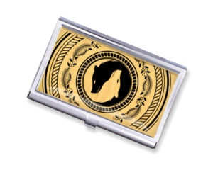 Yin Yang travel business card case - BUS418B2C - Variation Image, front view to show the design details, by terlis designs.