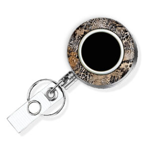 Animal Skin RN badge reel - BADR449C - Variation Image, showing The Design(s) You Can Choose From. Created By Terlis Designs.