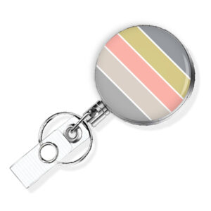 Custom Monogram Initial retractable badge reel - BADR440A - Variation Image, showing The Design(s) You Can Choose From. Created By Terlis Designs.