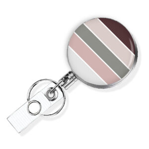 Custom Monogram Initial retractable badge reel - BADR440D - Variation Image, showing The Design(s) You Can Choose From. Created By Terlis Designs.