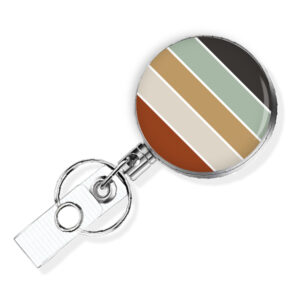 Custom Monogram retractable badge reel - BADR437A - Variation Image, showing The Design(s) You Can Choose From. Created By Terlis Designs.