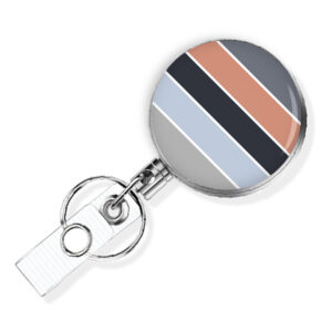 Custom Monogram retractable badge reel - BADR437E - Variation Image, showing The Design(s) You Can Choose From. Created By Terlis Designs.