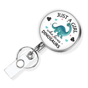 Just A Girl Who Loves Turtles badge reel - BADR423C - Variation Image, showing The Design(s) You Can Choose From. Created By Terlis Designs.