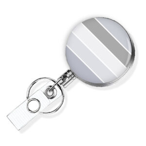 Monogram Initial retractable badge reel - BADR439A - Variation Image, showing The Design(s) You Can Choose From. Created By Terlis Designs.