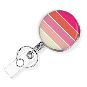 Monogram Initial retractable badge reel - BADR439B - Variation Image, showing The Design(s) You Can Choose From. Created By Terlis Designs.