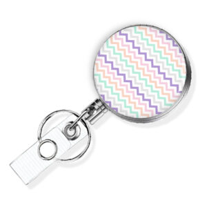 Monogram Initial retractable badge reel personalized - BADR441D - Variation Image, showing The Design(s) You Can Choose From. Created By Terlis Designs.