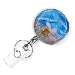 Ocean teacher badge reel - BADR382E - Variation Image, showing The Design(s) You Can Choose From. Created By Terlis Designs.