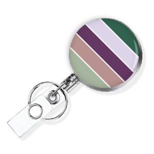 Personalized Monogram retractable badge reel - BADR435B - Variation Image, showing The Design(s) You Can Choose From. Created By Terlis Designs.