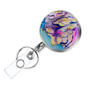 Retractable badge clip - BADR32A - Variation Image, showing The Design(s) You Can Choose From. Created By Terlis Designs.