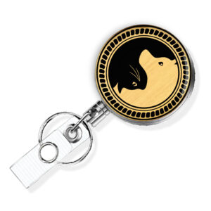 Yin Yang retractable badge reel - BADR418B2B - Variation Image, showing The Design(s) You Can Choose From. Created By Terlis Designs.
