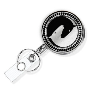Yin Yang retractable badge reel - BADR418S1C - Variation Image, showing The Design(s) You Can Choose From. Created By Terlis Designs.
