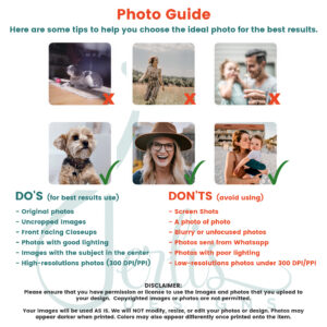 Here are some tips to help you choose the ideal photo for the creation of your custom Photo Collage velveteen plush blanket.