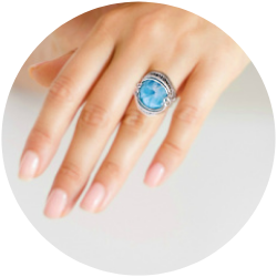 Larimar Rings